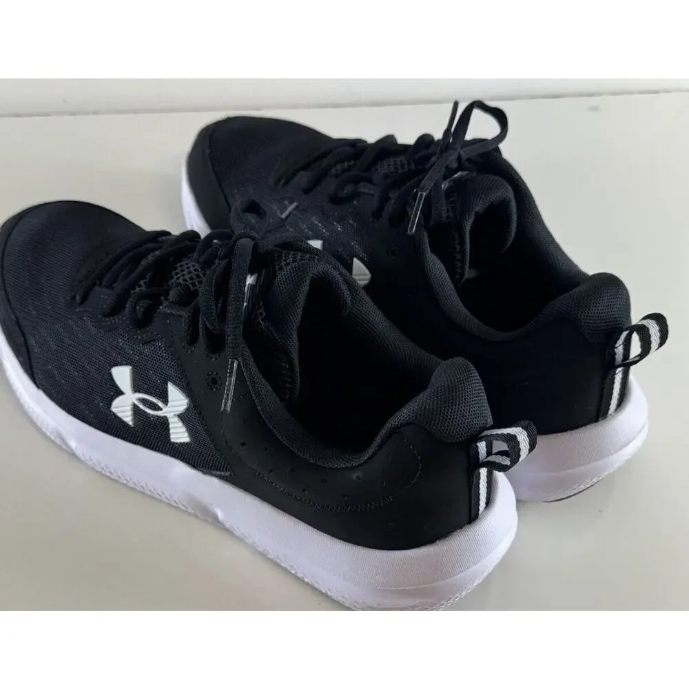 Under Armour Charged Assert 10 Running Sneakers, Black & White, Sz: 10.5, 71-04 - Picture 11 of 16